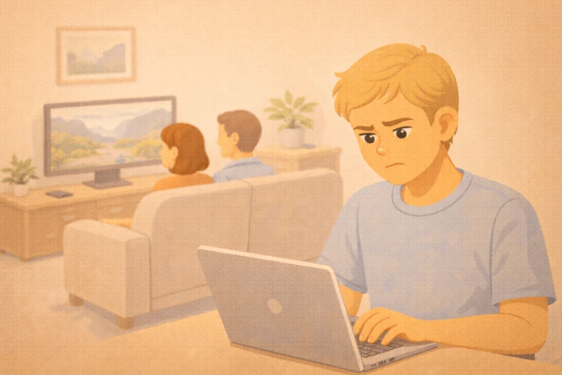 Jeune homme cherchant un logement