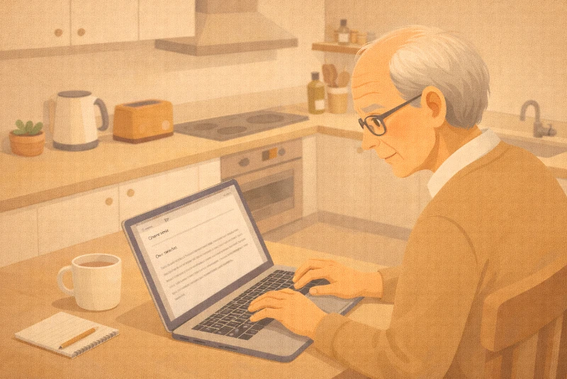 Homme demandant un échelonnement de son loyer