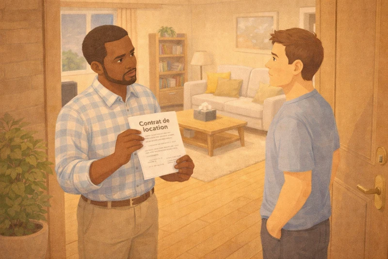 propriétaire et locataire discutent de la prolongation du bail